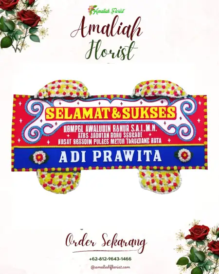 Papan Bunga Ucapan Selamat Klino